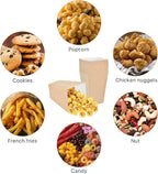150 Pcs Popcorn Boxes, 22-27 Oz Mini Paper Popcorn Box, Oil-Proof Kraft Paper Popcorn Bags, Popcorn Container for Movie Theater Carnival Birthday Party Supplies(3.54 x2.48 x5.35 Inch)