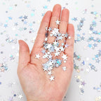 MARFOREVER Holographic Star Confetti, Glitter Star Confetti Birthday Star Scatter Table Iridescent Sequins Sprinkles Metallic Foil for Shower Wedding Christmas Party Decorations