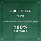 Hunter Green Tulle Fabric Roll Spool Bolt (54 Inch by 40 Yards) Large Tulle Wedding Party Decoration, Tutu Skirt, Table Runner, Gift Wrapping, Bridal Shower, Soft & Drape (Hunter Green)