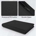 Card Binder 9 Pocket for 360 Cards - Premium Trading Card Binder with Sleeves Protection, Side Loading Card Collection Binder for TCG, MTG, YGO, One Piece Collectible Cards (Black)