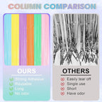 2 Pack Pastel Rainbow Foil Fringe Backdrop Curtains, Tinsel Streamers Party Decorations, Fringe Backdrop, Door Shimmer for Baby Shower or Birthday Party