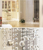 Crystal Clear Acrylic Bead Garland Chandelier Hanging Wedding Decoration 33 FT