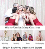 ShinyBeauty Iridescent White Sequin Backdrop 20X10FT Glitter Fabric Backdrop Photograph Backdrops Sequins White Curtain Shimmer Wall Studio Background