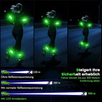 LED Armband for Running(2 Pack),Light Up Arm Bands for Night Walking Running,Rechargeable Lights for Runners,High Visibility Reflective Running Gear Adjustable Light Up Wristbands