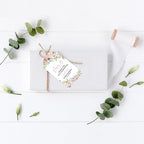 Andaz Press 40-Pack Personalized Quinceañera Favor Tags with String, Pink & Cream Roses Custom Classic Thank You Gift Tags for Mis Quince Años XV 15th Birthday Favor Gifts Quince Decorations