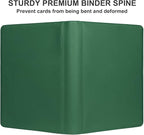 GEAoffice Premium 1000 Trading Card Binder, Large Side Loading 16 Pocket Card Collection Binder Album Folder for MTG, TCG & Sports, Green