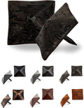 25 Pack 1.25" Square Head Iron Clavos Decorative Nails – Unfinished – Handmade Rustic Square Fasteners for Farmhouse Shutters, Faux Wood, Barn Doors, Shutters, and Gates – Ornamental Wood Accent