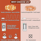 HXWEIYE 300LED Fairy Curtain Lights, 9.8x9.8Ft USB Plug-in 8 Modes Christmas String Hanging Lights with Remote for Bedroom Backdrop Wedding Party Indoor Wall Decor, Orange