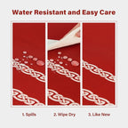 Celtic Knot Table Cloth Rectangle Table 57x118 Inches Waterproof Hot Red Rectangle Tablecloth for Kitchen Dining Party