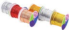 Mandala Crafts 13 Gauge Anodized Aluminum Craft Wire for Jewelry Making - 300 FT Colored Flexible Silver Copper Light Gold Gray Gold Red Wire - Bendable for Bonsai Armature Crafting Sculpting