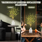 Olive Branches for Vases with Battery Operated Lights 33 Inches, 99LED Lighted Olive Tree Branches with Timer for Indoor Outdoor Spring Christmas Room Wedding Decoration
