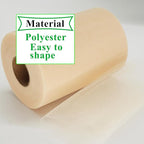 Beige Tulle Fabric Rolls 6 Inch by 100 Yards (300 feet) Fabric Spool Tulle Ribbon for DIY Tutu Gift Wrapping Baby Shower Birthday Party Wedding Decorations Christmas Craft Supplies