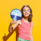 4 Styles Landscape Round Foldable Hand Fan Japanese Foldable Fan Style Handheld Foldable Compact Cooling Fans,Round Folding Fan for Outdoor Games,Xmas Decoration,Festival,Party Favors,Travel,Events