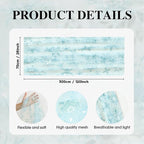 Artoid Mode Blue Snowflakes Christmas Gauze Table Runner 120 Inch 10FT, Winter Seasonal Sheer Dining Holiday Wedding Table Decor for Home Party