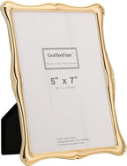 5 x 7'' Premium Alloy Gold Photo Frame - Luxury Display Hi End Décor Picture Frames 7 x 5'' with Velvet Backing,Hi End Décor Metal Frames