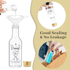 OurWarm 50 Pack Mini Liquor Bottles, 1.7oz/50ml Mini Shot Bottles with Gold Screw Caps Funnels Tags & Twines, Empty Wine Bottles for Juice Alcohol Homemade Liquor Birthday Wedding DIY Party Favors