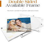 TWING 30 Pack 4 x 6 Acrylic Picture Frames, Magnet Double Sided Picture Frame, 12+12 MM Thick Clear Desktop Display Magnetic Acrylic Block Photo Frame