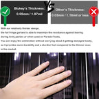 Thick 10 Feet by 15 Inch Black Foil Fringe Garland - Pack of 3 - Shiny Metallic Tinsel Banner for Parade Floats, Easter Day, Halloween, Christmas | Wall Hanging Drapes (3)