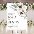Personalized Welcome To Our Wedding Sign, Wedding Decorations, Flowers Wedding Sign #18, Vesion 18