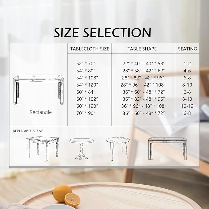 MYSKY HOME Linen Floral Tablecloth Rectangle 60x84 Inch Rustic Tablecloth Spring Summer Waterproof Fabric Table Cover Farmhouse Decoration Oblong for Kitchen, Dining and Outdoor Picnic, Brown