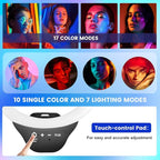 Sensyne 10'' RGB Ring Light with 50'' Extendable Tripod Stand, Circle Lights with Phone Holder for Live Stream/Makeup/YouTube Video/TikTok, Compatible with All Phones