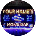 ADVPRO Personalized Your Name Custom Home Bar Beer Established Year Dual Color LED Neon Sign Blue & Yellow 16 x 12 Inches st6s43-p1-tm-by