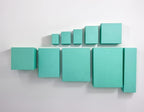 TheDisplayGuys - 25-Pack #53 Kraft Paper Cardboard Gift Boxes/Jewelry Cases w. Cotton Padding & Lid - Teal Green - (5.4" x 3.9" x 1.0")