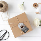 Andaz Press 40-Pack Personalized Quinceañera Favor Tags with String, Classic Thank You for Celebrating with Me Gift Tags with Custom Photo for Mis Quince Años, XV, 15th Birthday, Favor Gifts