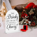 Wedding Decorations for Reception Ceremony, Wedding White Acrylic Table Sign for Marriage Parties Anniversaries Reception Cafe Hotel Party Bar Business Event