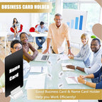 Table Number Place Card Playing Card Holders 60 Pack, Small Clear Acrylic Business Card Holder Stand for Display Paper Game Piece Picture Clip Price Board Photo Memo Menus Label Stand Party, 0.75in
