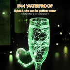 12 Pack Fairy Lights Battery Operated, 7FT 20LED Waterproof Silver Wire Christmas Lights Outdoor, Firefly Mini String for Bedroom Party Birthday Wedding Home Decor
