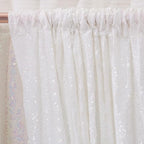 Poise3EHome White Sequin Backdrop Curtain,4 Panels 2FTx8FT Glitter Background for Party Birthday Party Baby Shower Wedding Christmas Thanksgiving Halloween Holiday Festival Decor