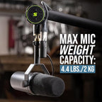 Shure by Gator Deluxe Articulating Desktop Podcasting Mic Boom Arm with Cable Management Channel; (SH-BROADCAST1)