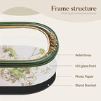 Cuspin Vintage 5x7 Picture Frame, Ornate Gold Green Arch Frames Resin Photo Frame with Glass Front for Tabletop or Wall Display, Antique Decorative Frame for Home Decor or Gift