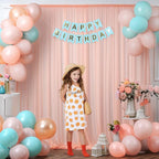 20x10 Peach Tulle Backdrop Curtains for Parties, Sheer Backdrop Curtain Wedding Photo Background Drapes for Baby Shower Photography Birthday Party