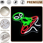Mushroom Alien Neon Sign for Wall Decor, USB Dimmable Green Alien Neon Lights for Bedroom, Home, Game Room, Party, Beer Bar, Hip Hop Pub, Man Cave, Yoga Gifts