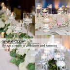 50 Floating Candles, Smoke-Free and odorless, Burning continuously for 5-6 Hours, White, 2-inch Floating Candles, Suitable for Valentine's Day, Weddings, Holidays, Home Decoration……