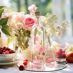 9PCS 8inch Round Mirror Centerpieces for Tables, Acrylic Circle Mirror Centerpieces for Table Candle Plate Circle Mirror Trays for Wedding Centerpieces Baby Shower Party Decorations