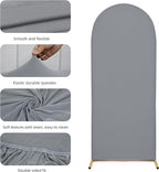 Wedding Arch Cover 6FT Arch Backdrop Cover Spandex Fitted Arch Cover for Round Top Chiara Backdrop Stand Covers for Wedding Birthday Party Baby Shower Banquet Ceremony Decoration