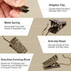 JANYUN 120 Pack Clip Hook Set Curtain Clips for Picture Home Decoration Art Craft Outdoor Dispaly Hang Light Clip