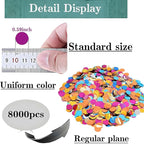 Multicolor Metallic Foil Confetti(0.59 inch) Round Dots Glitter Rainbow Table Confetti for Party Wedding Decorations,2.11 OZ per pack