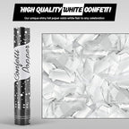 Confetti Poppers 12 Pack - White Confetti Cannons for Wedding, Birthday, Graduation, Baby Shower, Anniversary, Christmas & New Year's