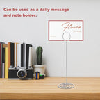 10Pcs Place Card Holder, Table Number Holders, Wire Picture Holder, Table Card Holders Stand, Photo Holder for Centerpieces, Wedding Reception, Party, Birthday (Silver)