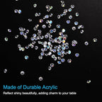 PATIKIL 14000Pcs Wedding Table Scatter Confetti Crystals 3mm Acrylic Diamonds Vase Fillers Gems for Table Centerpiece Decorations Bridal Shower Party, Clear AB