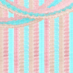 Pink-Peach Mint Party-Decorations Streamers-Garland - 12pcs 4-Leaf Clover Paper Streamer,Bridal Shower Girls Baby Shower Birthday Engagement Wedding Bachelorette Brunch Banners Decor Ouruola