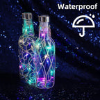 LAMPHOME 6 Pack Easter Fairy Lights Battery Operated - 7ft 20 LED Copper Wire Mini String Light Firefly for Mason Jars DIY Crafts Christmas Wedding Party Centerpiece Table Easter Decor,Multicolor