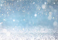8x6ft Blue Bokeh (Not Glitter) Backdrops Birthday Party Abstract Golden Sparkling Spots Photography Background Baby Shower Wedding Prom Graduation Party Bokeh Decor Banner Photoshoot Props