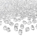 Fake Crushed Ice Cubes, Vase Fillers, 250 pcs 16*22 mm Fake crushed Ice Cubes Artificial Acrylic Crystal Rocks Diamonds for Vase Fillers, Party Favor, Wedding Decoration (0.86*0.62inch,Clear)