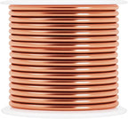 Mandala Crafts 10 Gauge Anodized Aluminum Craft Wire for Jewelry Making - 120 FT Colored Flexible Rose Gold Combo Wire - Bendable for Bonsai Armature Crafting Sculpting