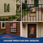 Custom Metal Signs By DC for Outdoor Use – Heavy Duty 1mm Thick Personalized Metal Sign | Vintage Outdoor Wall Art, Yard Decor, Street, Garage & Garden Signs | Multiple sizes | Made in USA